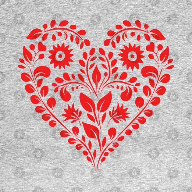 A Scandinavian Valentines Heart by nancy.hajjar@yahoo.com